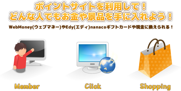お小遣いサイト(ポイントサイト)を利用してどんな人でもお金や景品を手に入れよう!